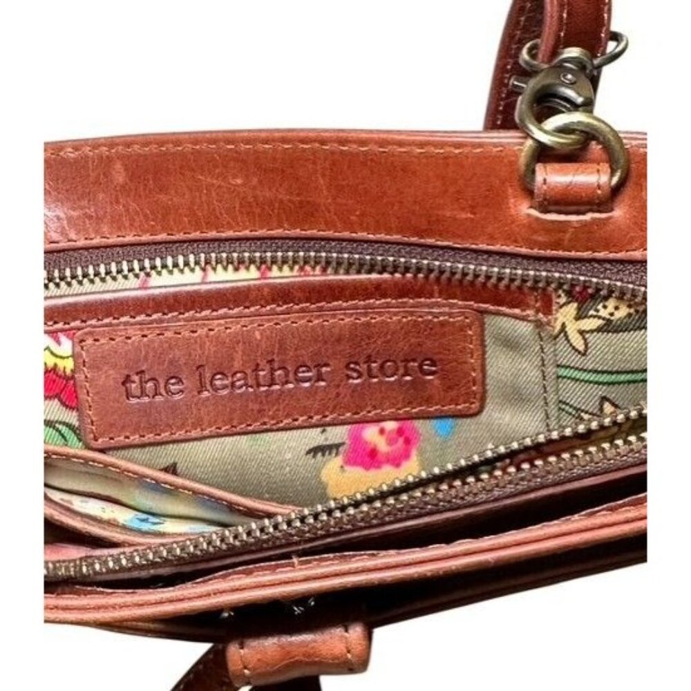 The Leather Store Eden Handmade Smartphone Crossbody Bag Shoulder Sling Purse - Picture 10 of 16
